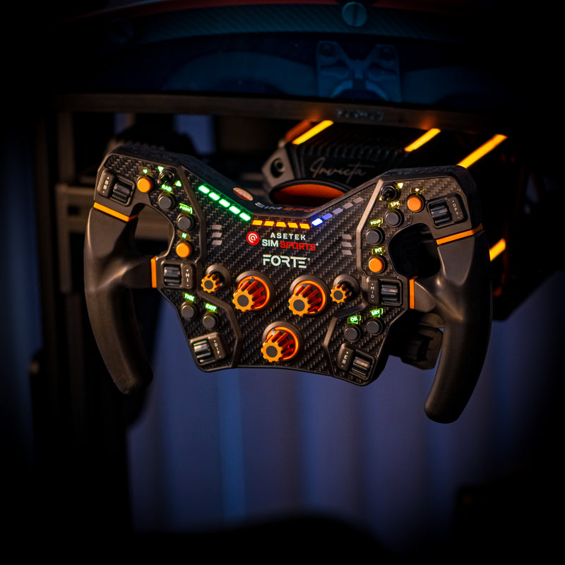 Asetek SimSports® オレンジボタン Orange buttons (Encoders + 7-way) - dele.io