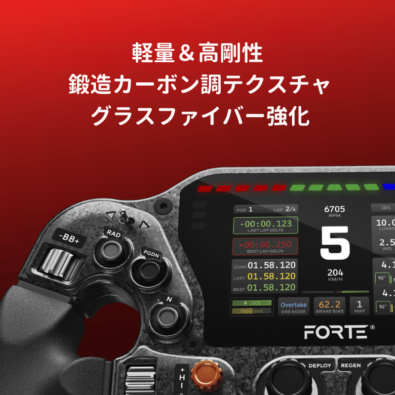 Forte Formula Pro Steering Wheel フォーミュラー プロ ホイール 国内正規品　※ハンドルグリップは別売