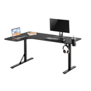 Alterzone ゲーミングデスク L字型 幅160cm PCデスク デスク 机 コーナーデスク ラック付き カップホルダー付き 在宅勤務 組立簡単 ALZGMDL-1 - dele.io