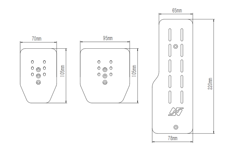 Simnet SP Pro ペダルフェイスプレート A-FPK