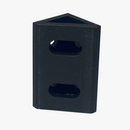 TR8020 スペアコーナーブラケット - 80 x 40mm - ブラック 2個セット - dele.io