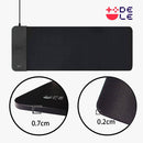 DELE ゲーミングマウスパッド マウスパッド 大型 キーボードパッド 滑り止め おしゃれ 布製 スマホをマウスパッド置くだけ充電 iOS/Android 対応機種 (W80×D30×H0.2mm) - dele.io