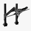 TR8020ブラックアルミニウムクワッドモニタースタンドアドオン、VESAスタンド付き 国内正規品 TR80-4M2-BLK - dele.io