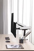 Alterzone ゲーミングモニターアーム デュアルモニターアーム 白 RGB 17~32インチ 最大耐荷重9Kg 多角度調節 リモコン付き 国内正規品 - dele.io